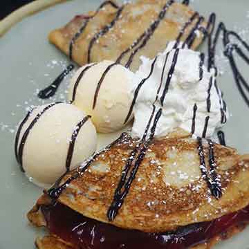 2-Cherry-Pancakes--With-Cream-&-Ice-cream